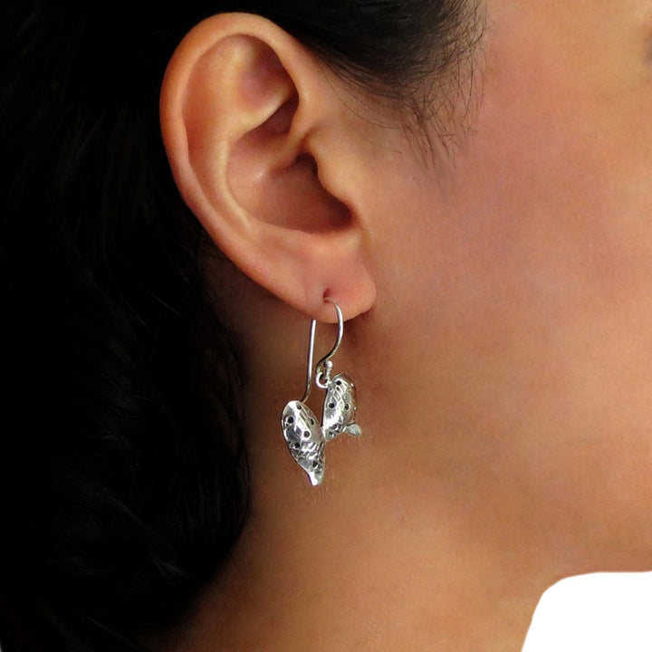 Sterling Silver Cactus Earrings