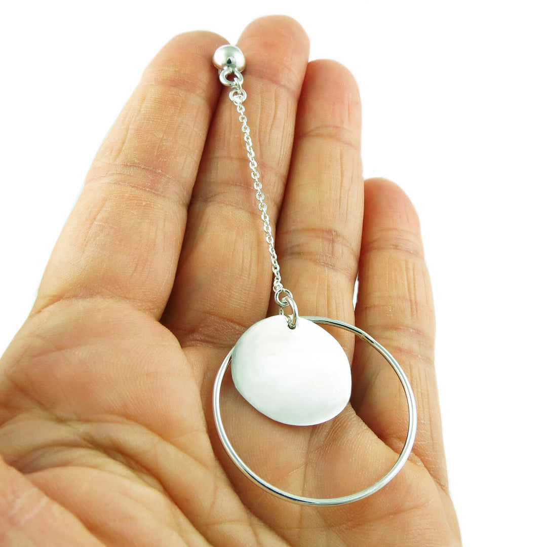 Silver Infinity Chain Earrings