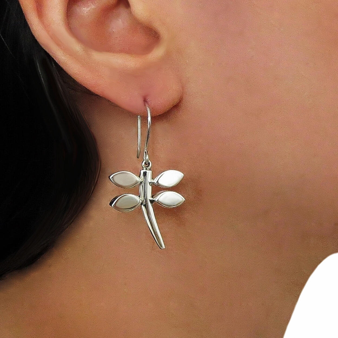 Sterling Silver Dragonfly Earrings