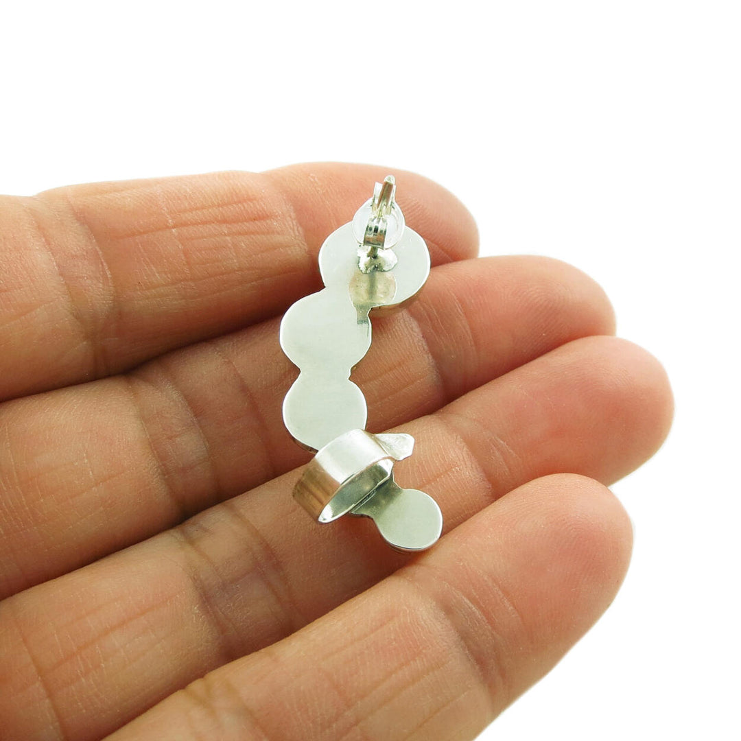 Ear Climber 925 Sterling Silver Cuff Earrings