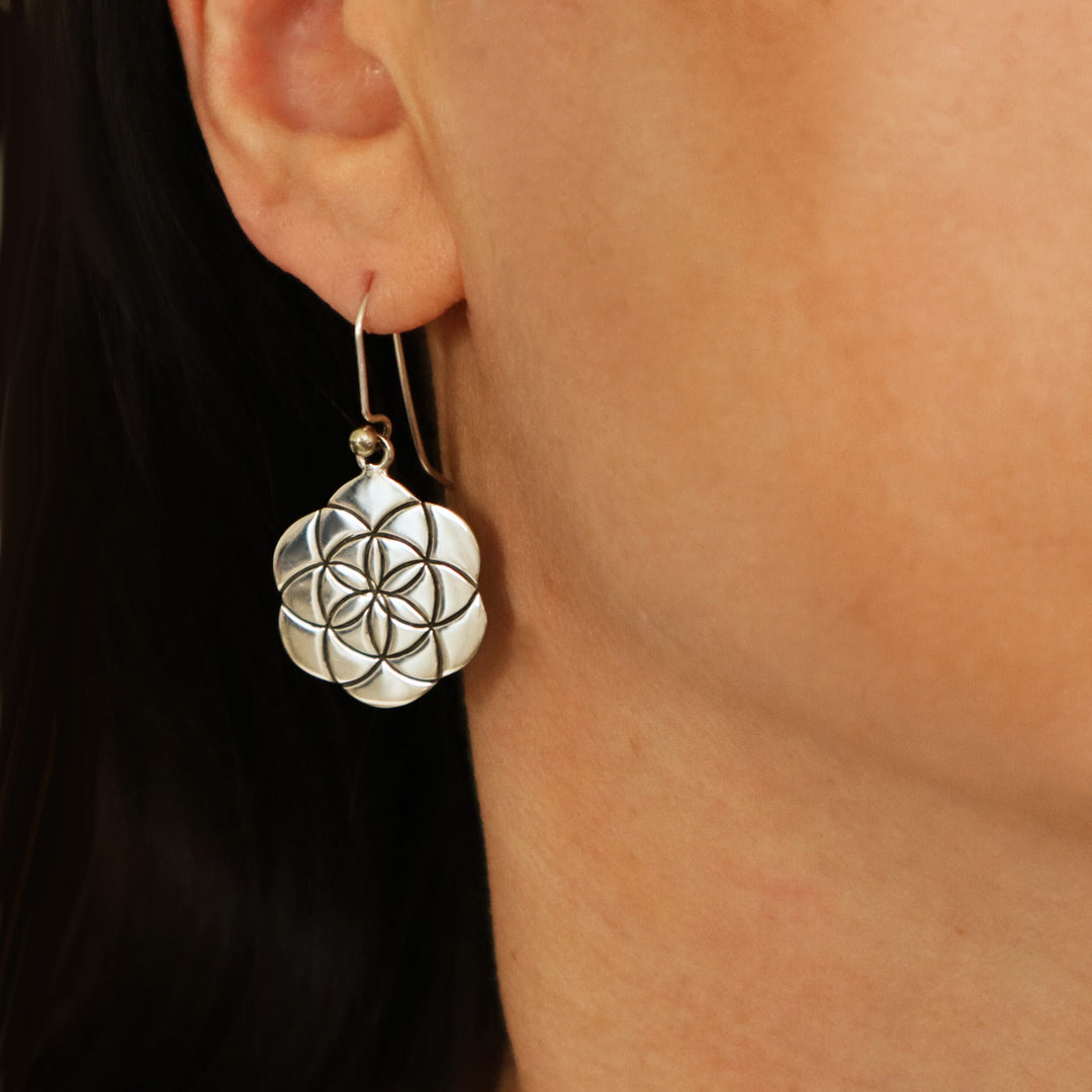 Maria Belen Nilson Flower of Life Earrings