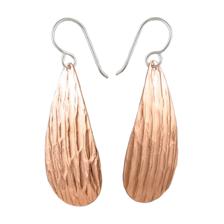Long Copper Earrings - Handmade Mexican Jewellery