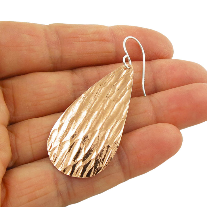 Long Copper Earrings - Handmade Mexican Jewellery