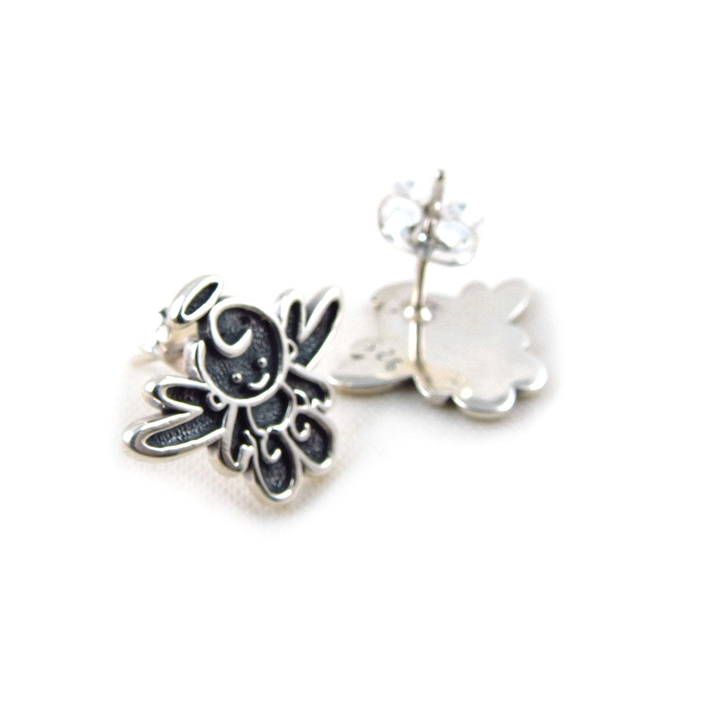 Silver Cupid Earrings