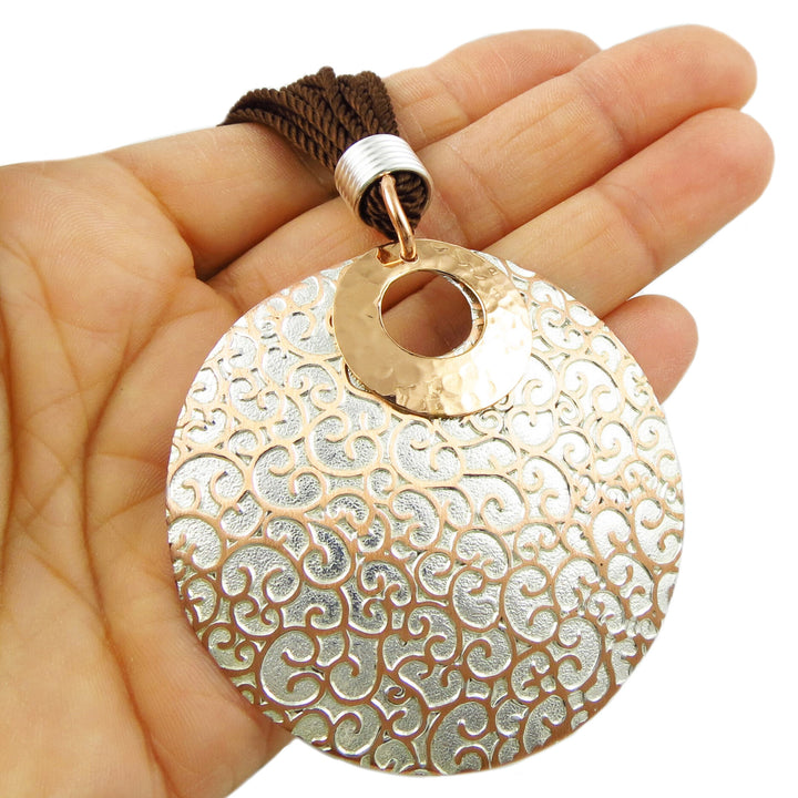 Mixed Metals Copper and Silver Necklace