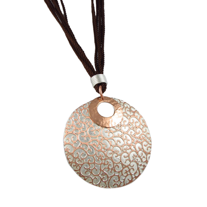 Mixed Metals Copper and Silver Necklace
