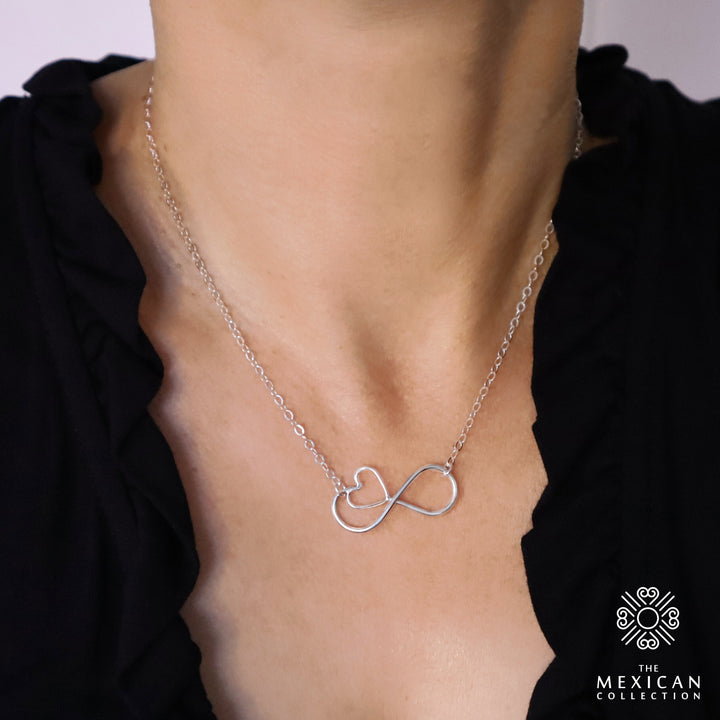 Always and Forever Infinity Heart Charm Necklace