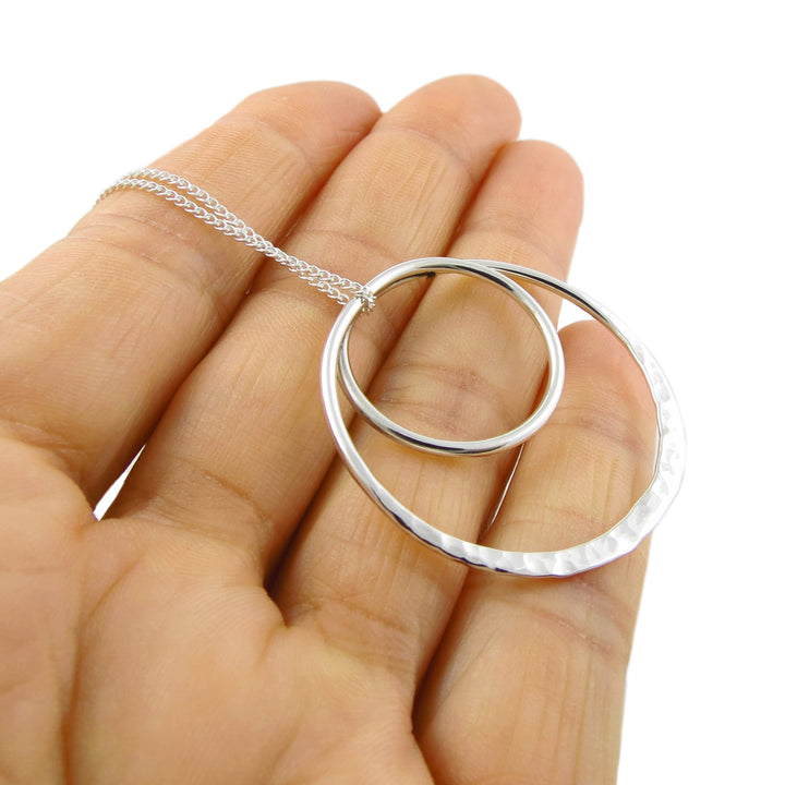Silver Eternity Circle Necklace