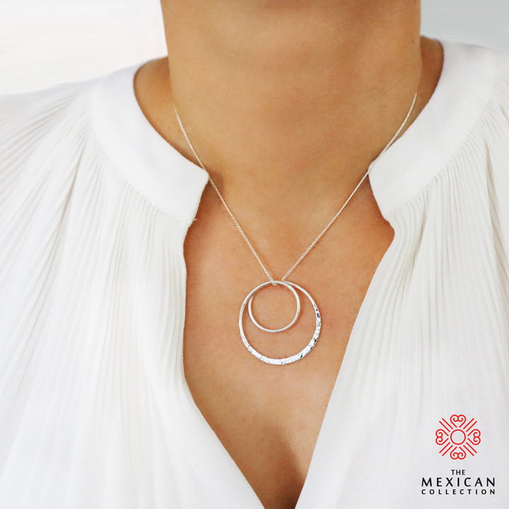 Silver Eternity Circle Necklace