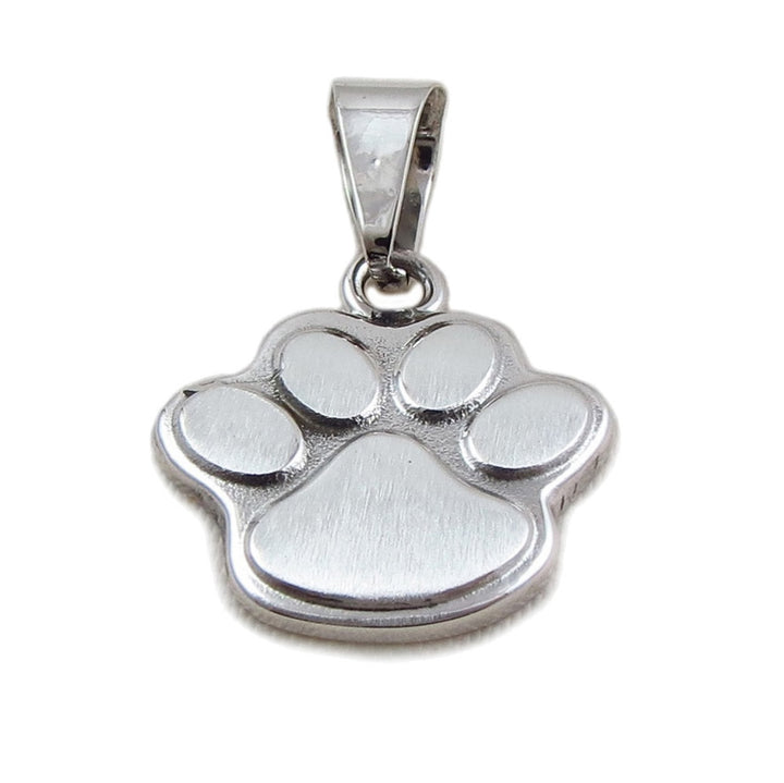 Silver Dog Paw Pendant Necklace - Pet Lovers Gift
