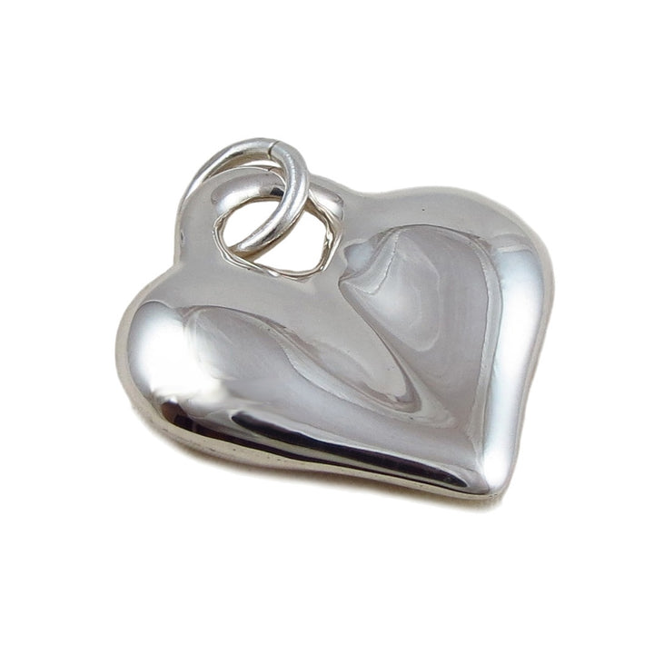 Chunky Heart Pendant Necklace in Sterling Silver