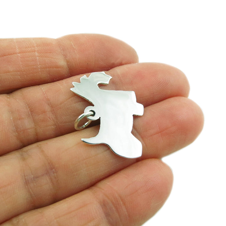 Silver Dog Pendant Necklace