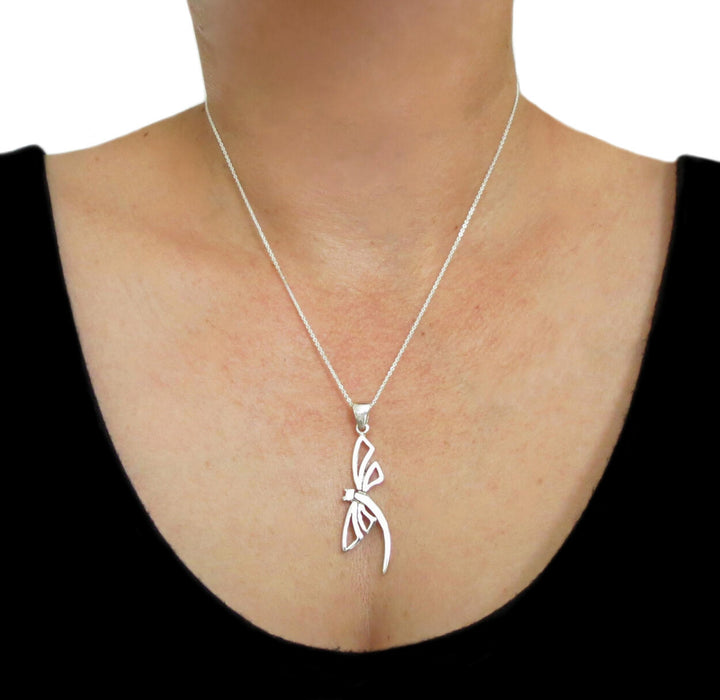 Sterling Silver Dragonfly Pendant