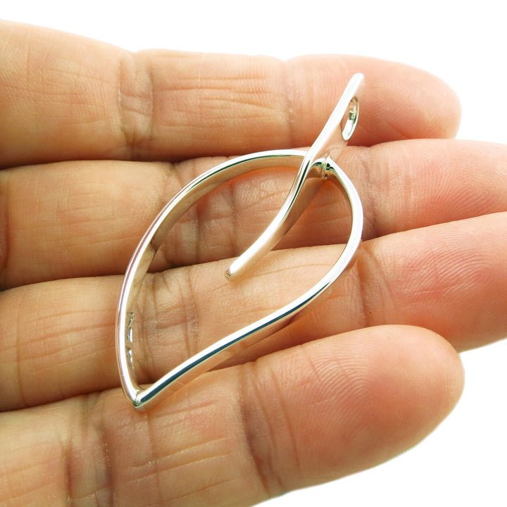 Tree Leaf Sterling Silver Pendant