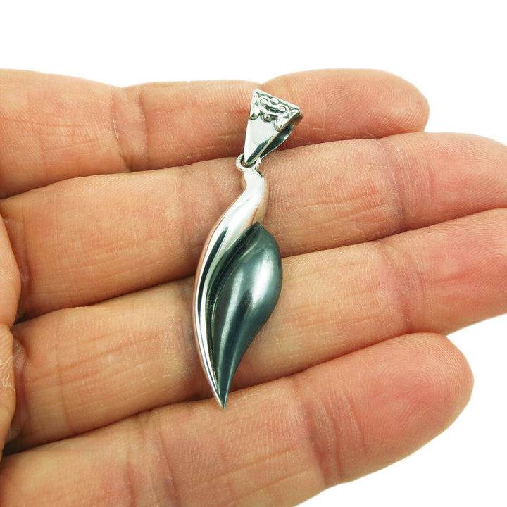 Sterling Silver Leaf Pendant