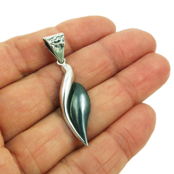 Sterling Silver Leaf Pendant