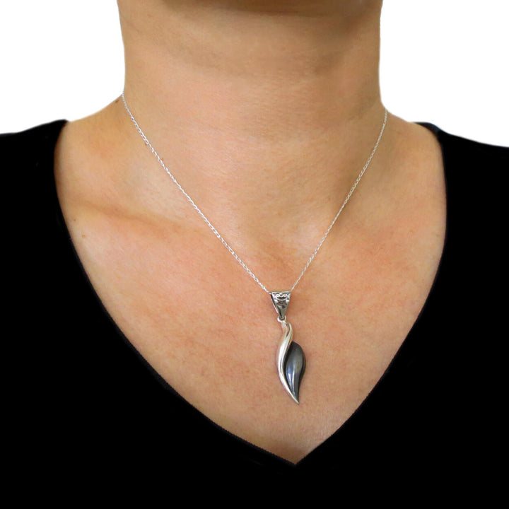Sterling Silver Leaf Pendant