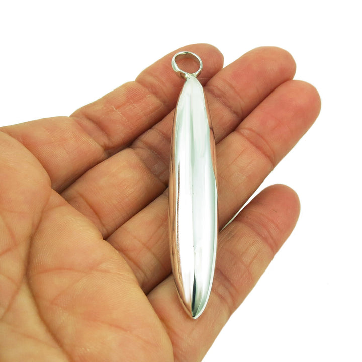 Long Silver Stick Pendant