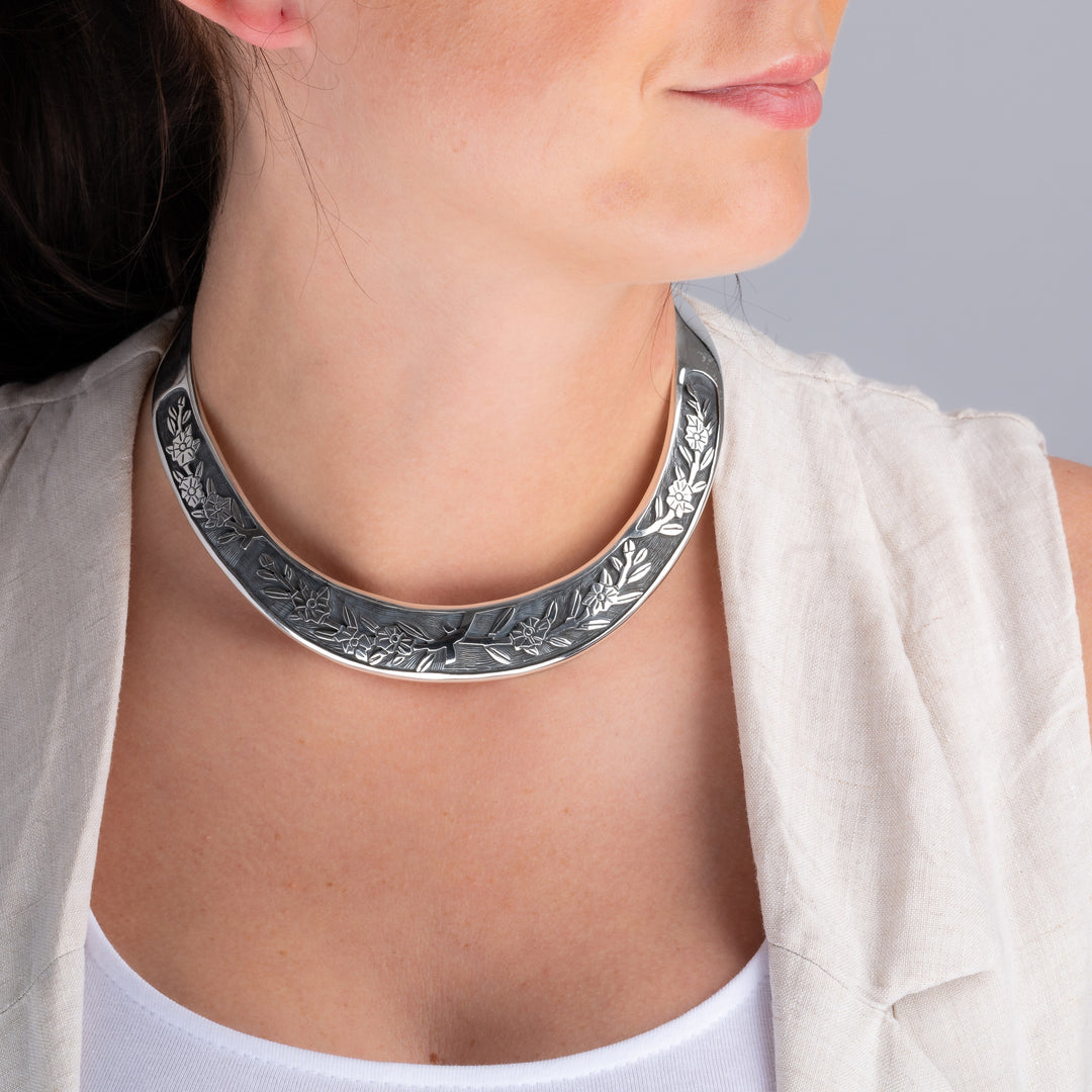 Silver Choker Necklaces for Women