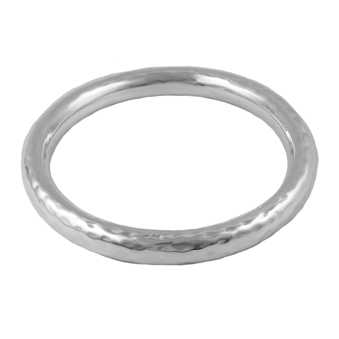 Chunky Sterling Silver Bangle for Women