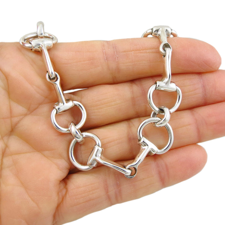 Women's Silver Horsebit Bracelet