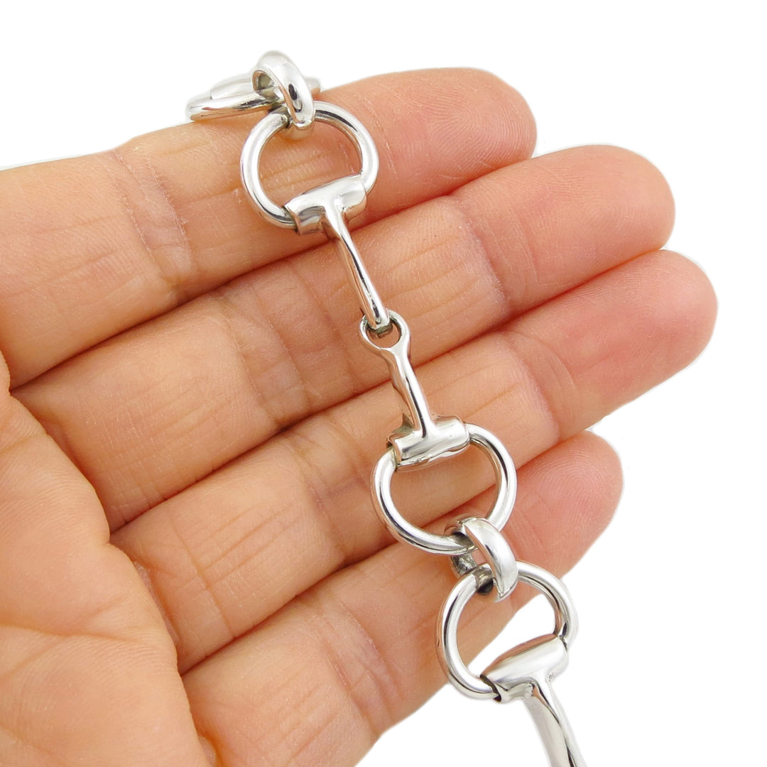 Women's Silver Horsebit Bracelet