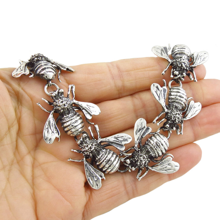 Sterling Silver Bee Bracelet