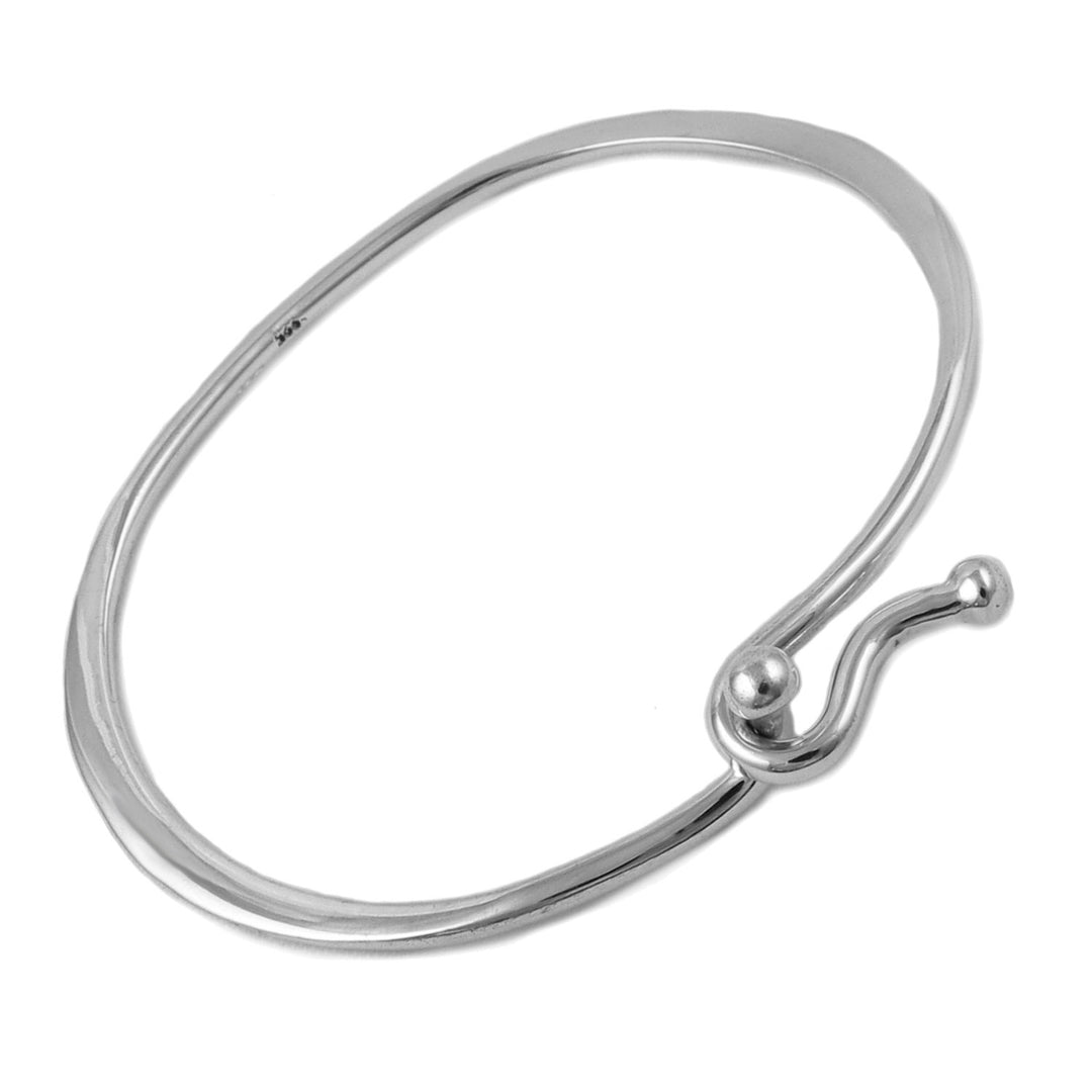 Sterling Silver Front Hook and Eye Bracelet