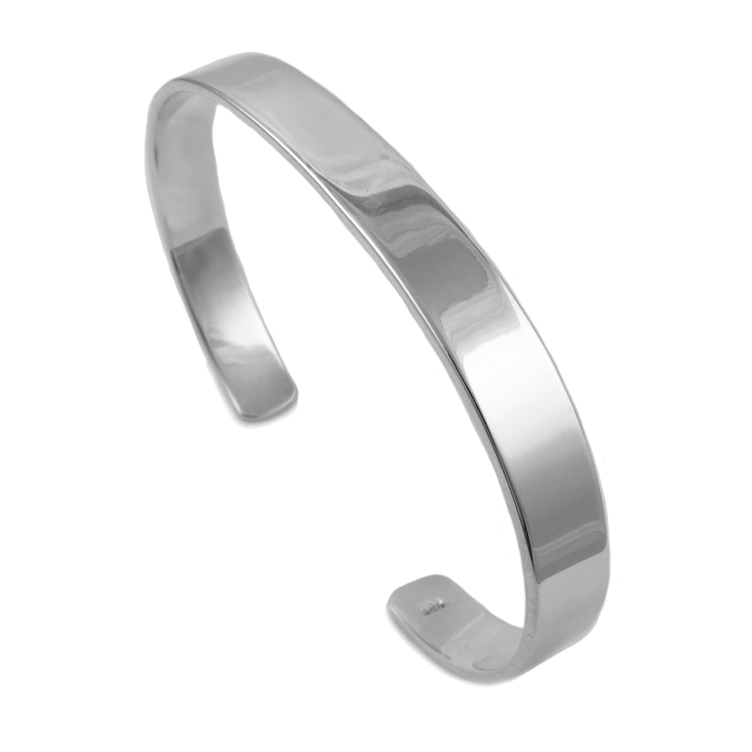 Polished Solid 925 Sterling Silver Bracelet for Women