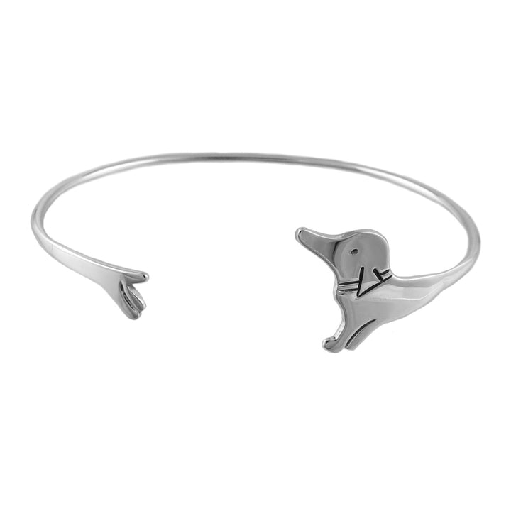 Dog Dachshund Sterling Silver Bracelet