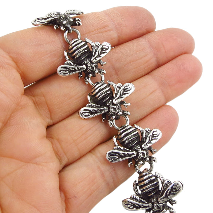 Sterling Silver Bee Bracelet