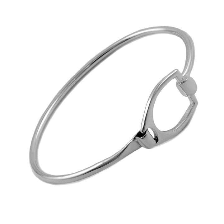 Women's Handmade Horse Stirrup 925 Sterling Silver Equestrian Bracelet