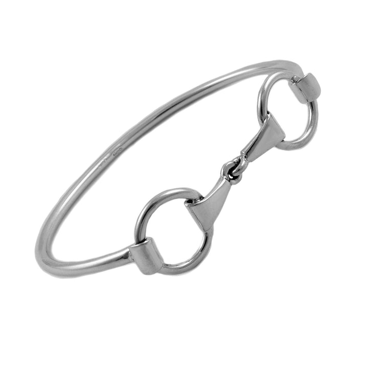 Sterling Silver Horse Snaffle Bracelet for Women