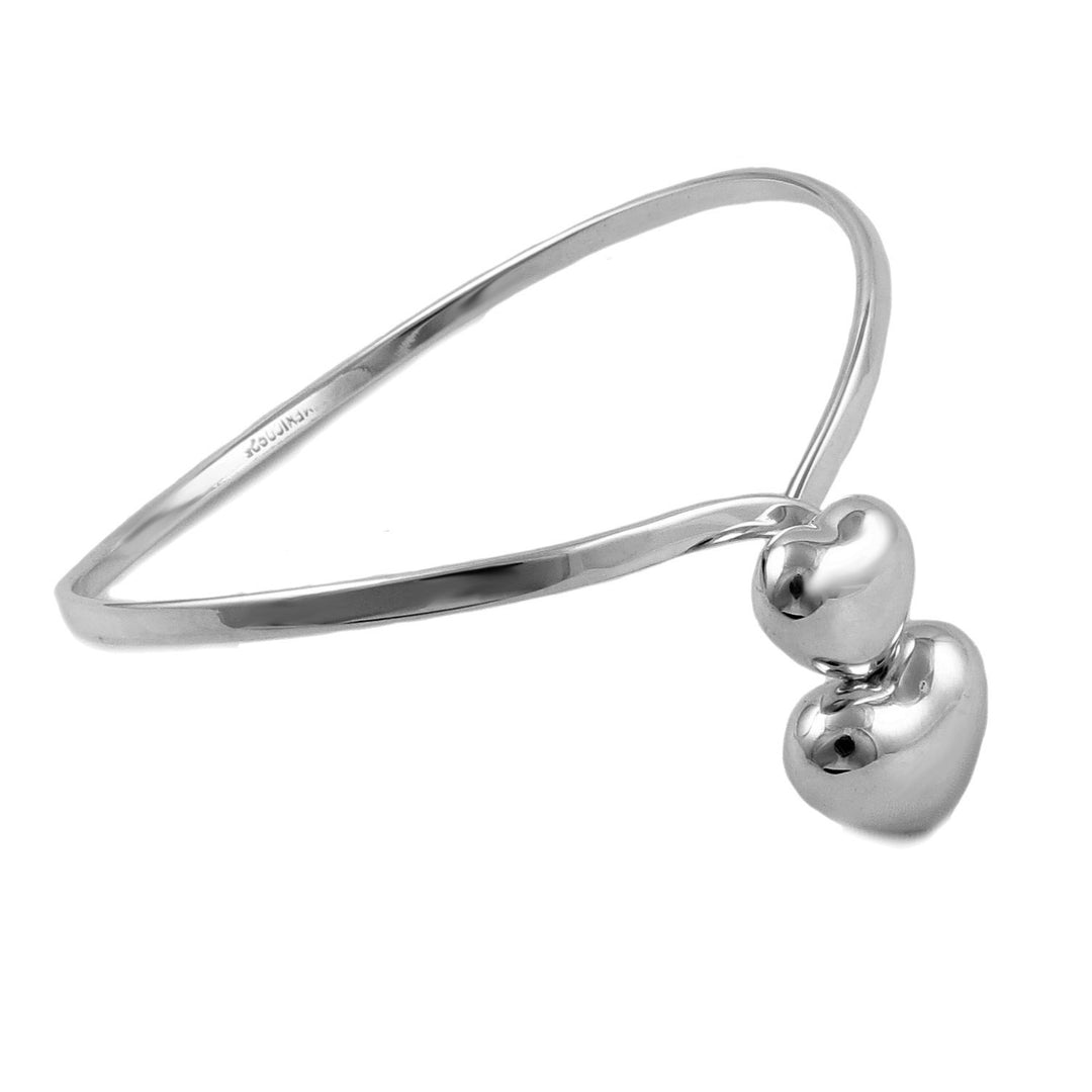 Love Heart 925 Sterling Silver Front Hook Bracelet
