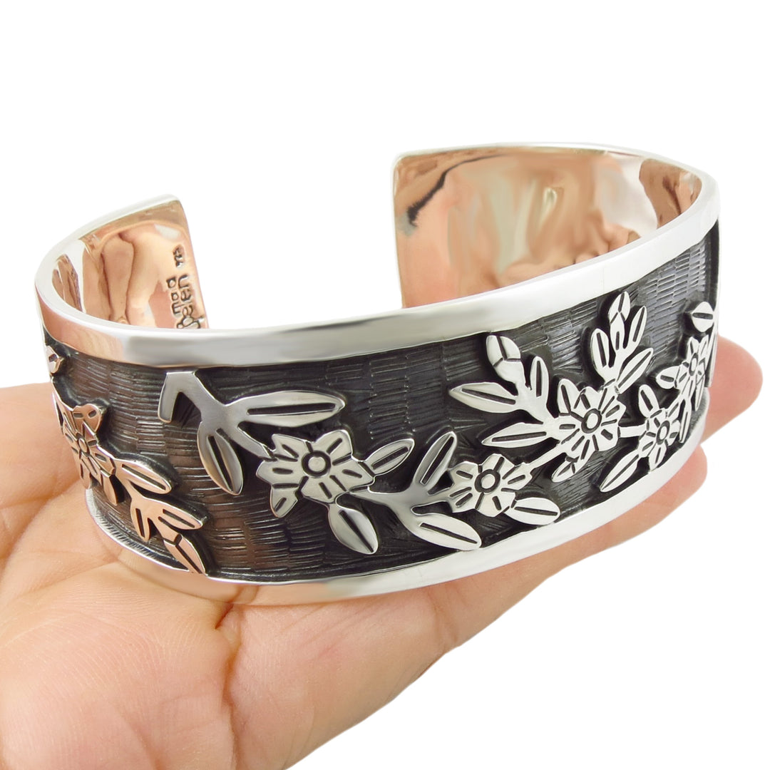 Taxco Cuff Sterling Silver Designer Bracelet - Handmade
