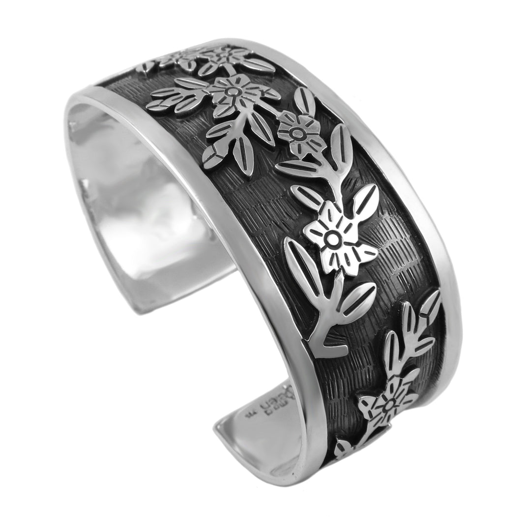 Taxco Cuff Sterling Silver Designer Bracelet - Handmade
