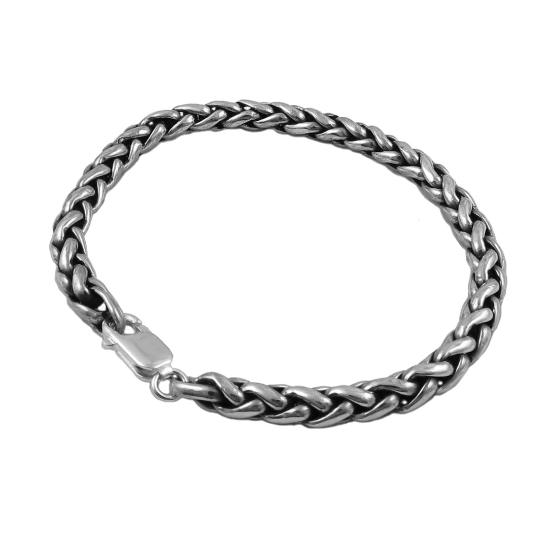 Wheat Chain Sterling Silver Bracelet