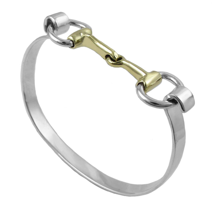 Sterling Silver Front Clip Horsebit Snaffle Bracelet