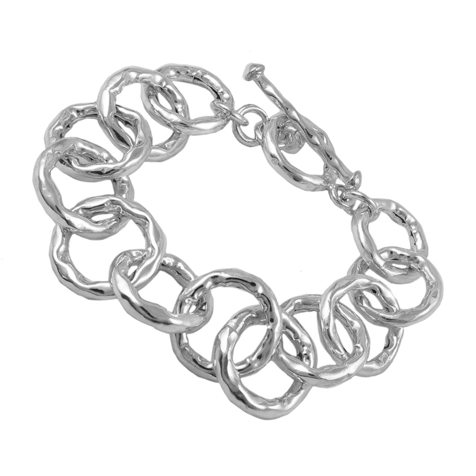 RANDY 25SS TWINKLE (SILVER） Diamond2Deal Sterling Silver Polished and Satin X and O