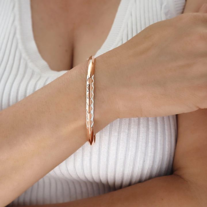 Mixed Metal Copper Ladies Handmade Bracelet Cuff