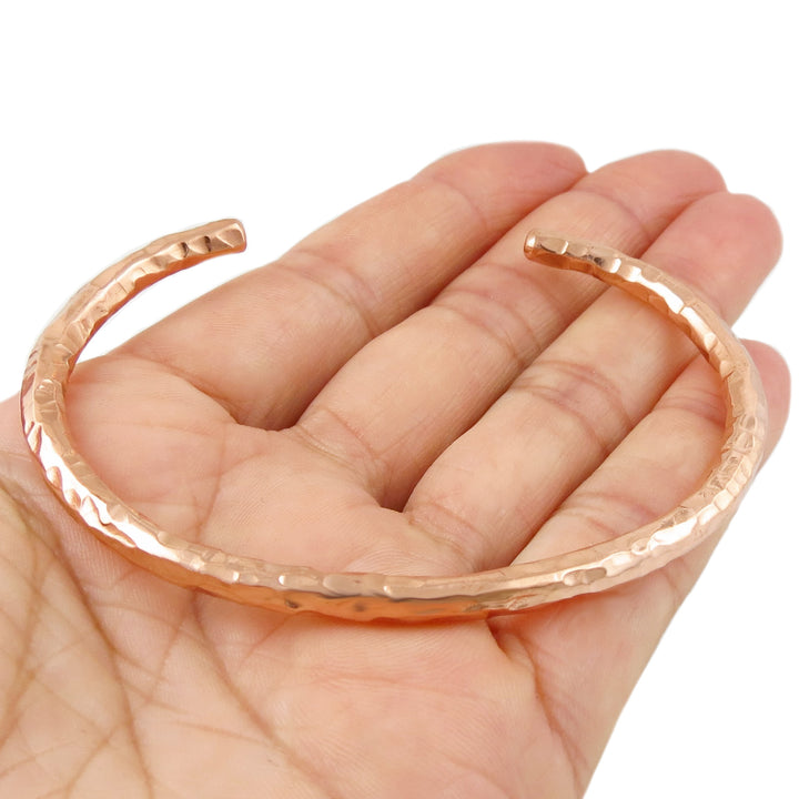 Ladies Copper Hand Hammered Bracelet Cuff