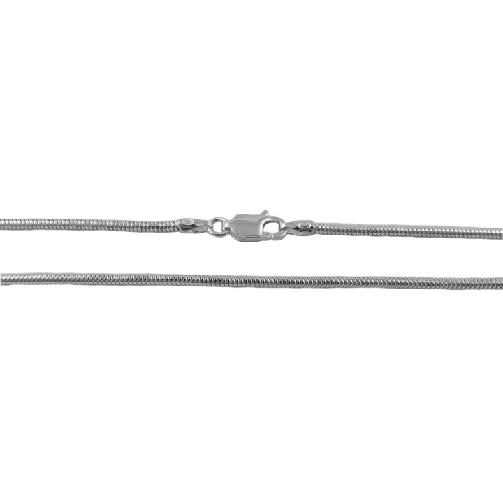 Sterling Silver Round Snake Chain Necklace