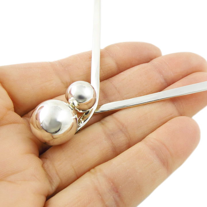 Silver Bead Choker Necklace