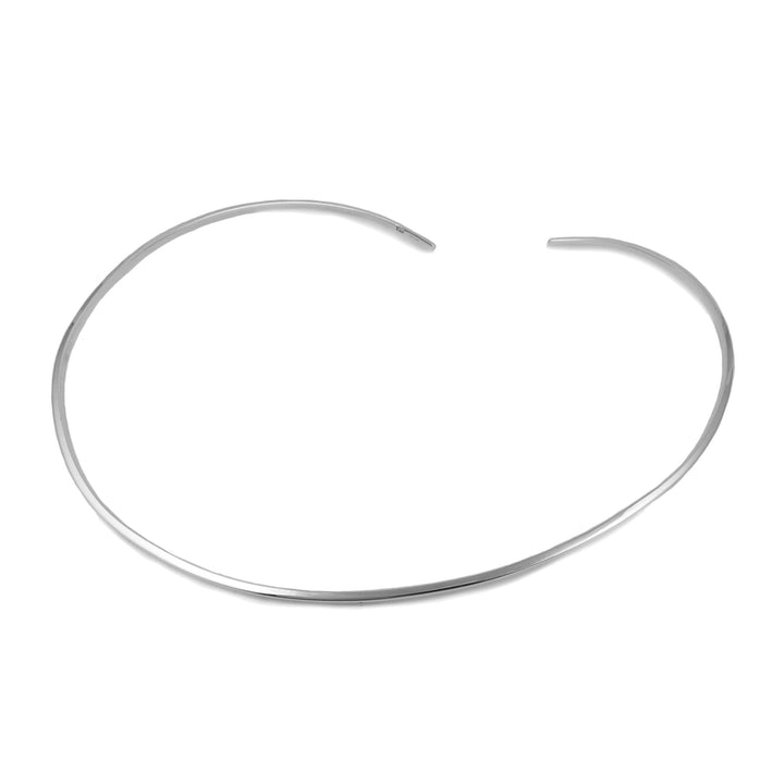 Polished 925 Sterling 925 Silver Choker Torc