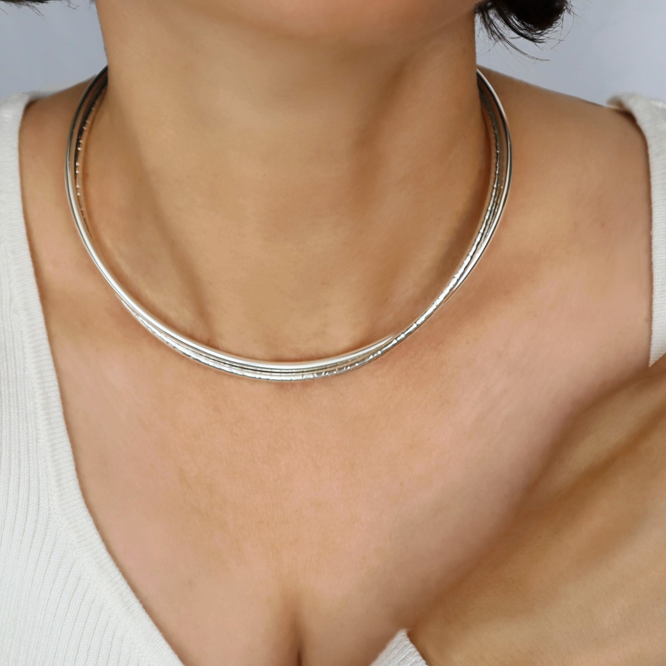 Sterling silver sale choker