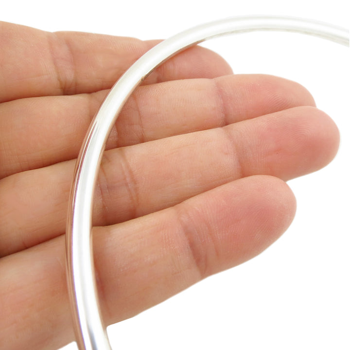 Sterling Silver Tube Choker Slider Necklace