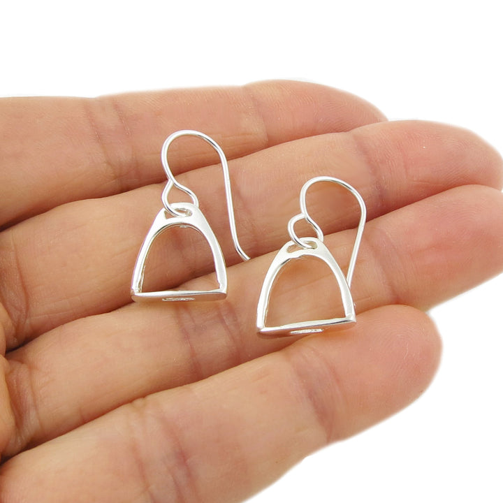 Equestrian Silver Stirrup Earrings