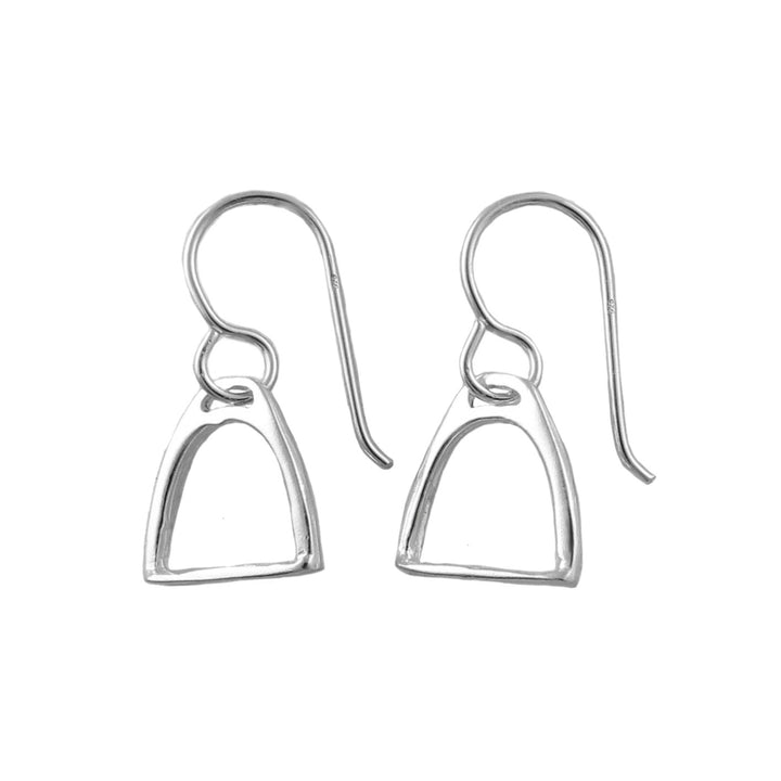 Equestrian Silver Stirrup Earrings