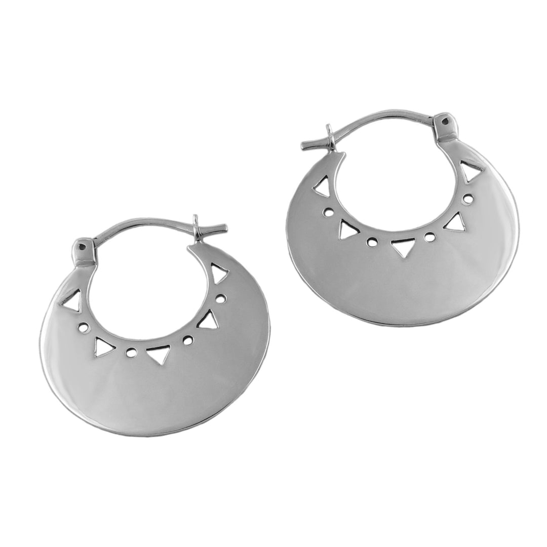 Creole Hoops 925 Silver Earrings