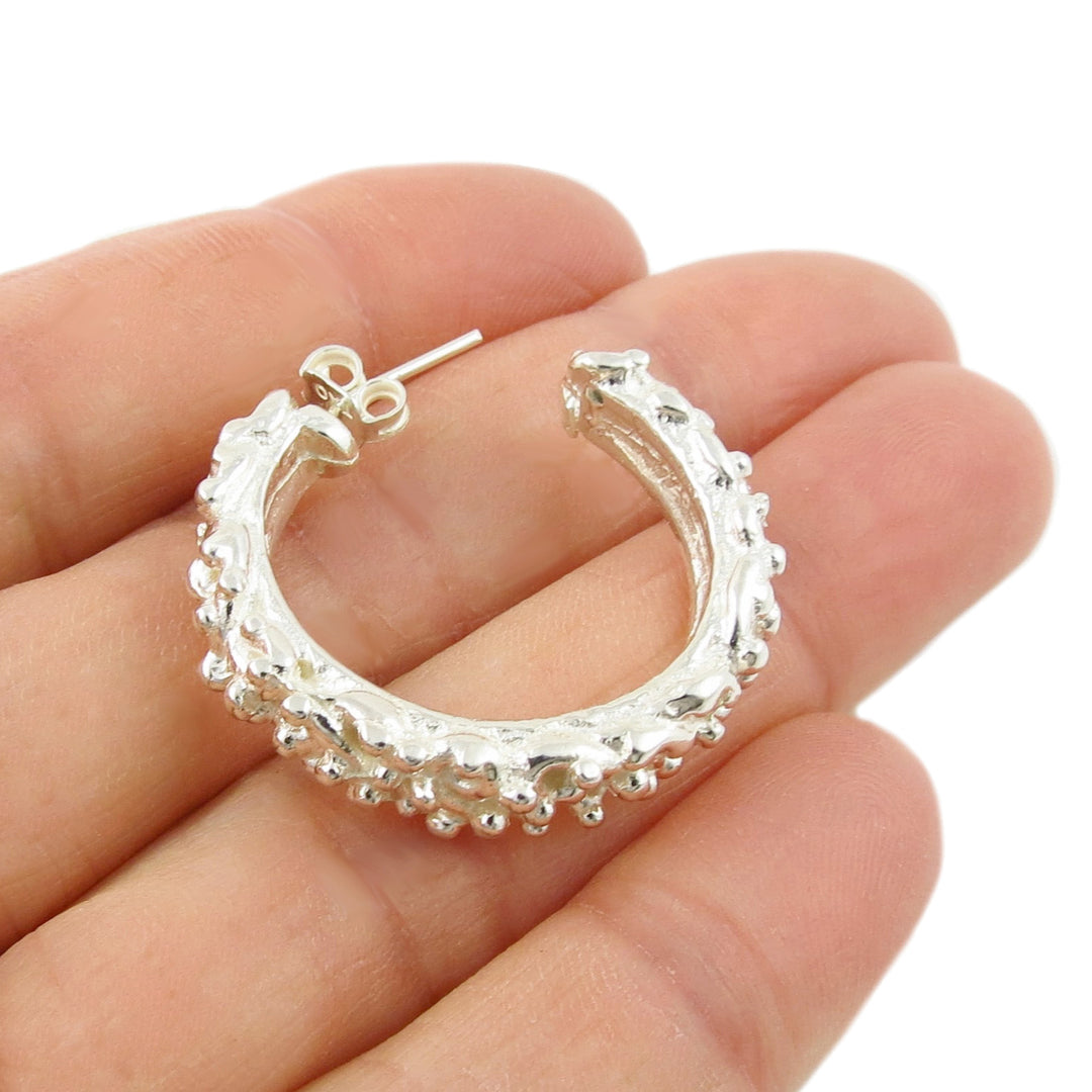 Silver Hoop Earrings for Women